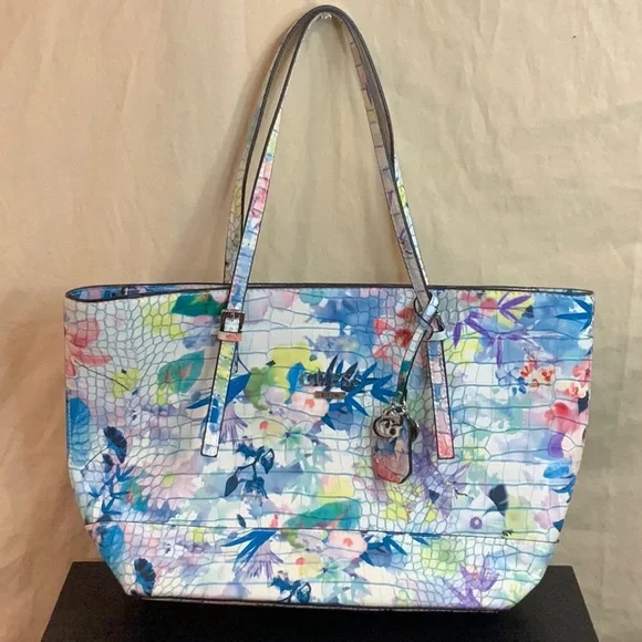 Guess Pastel Floral Large Shoulder Bag - Picture 1 of 7